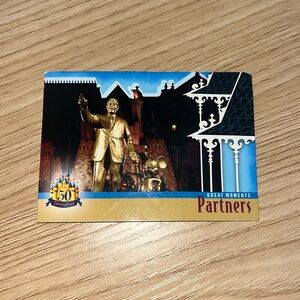 Great Moments Partners 50th anniversary Disneyland collectible card